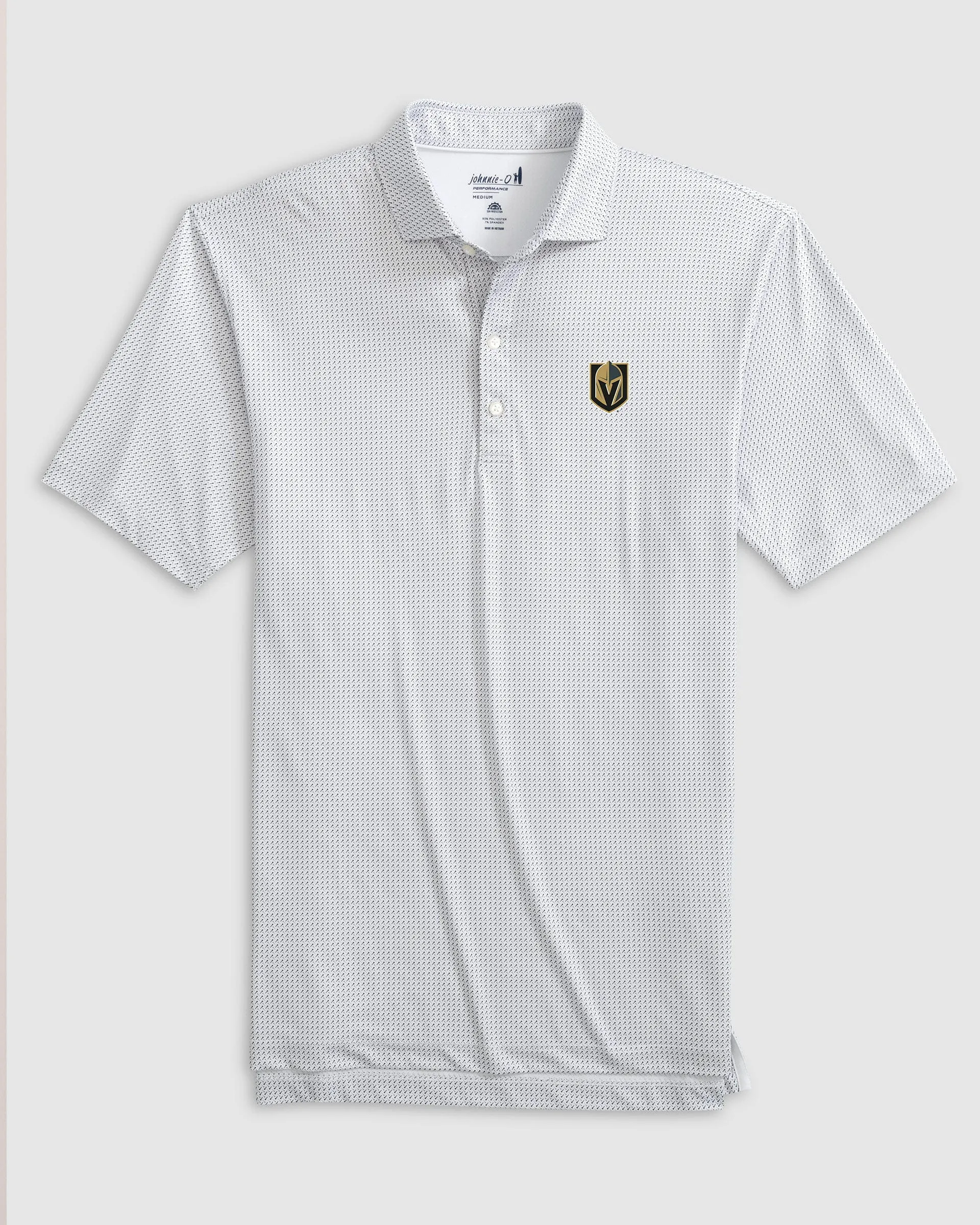 Las Vegas Golden Knights Tee Time Printed Performance Jersey Polo sold by Johnnie-O