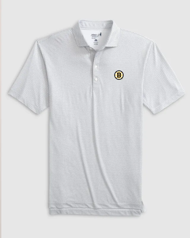 Boston Bruins Tee Time Printed Performance Jersey Polo sold by Johnnie-O