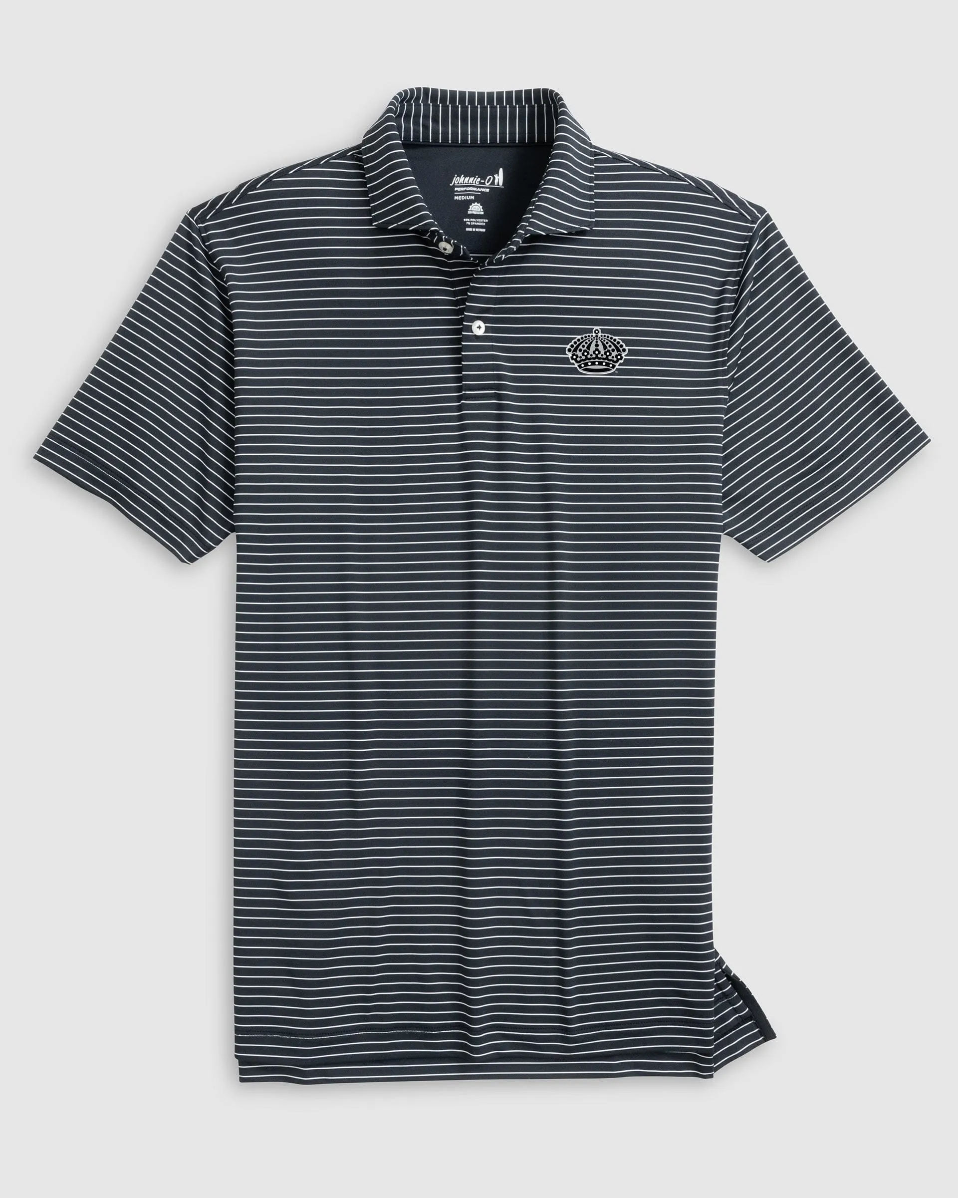 Los Angeles Kings Beau Striped Performance Jersey Polo sold by Johnnie-O