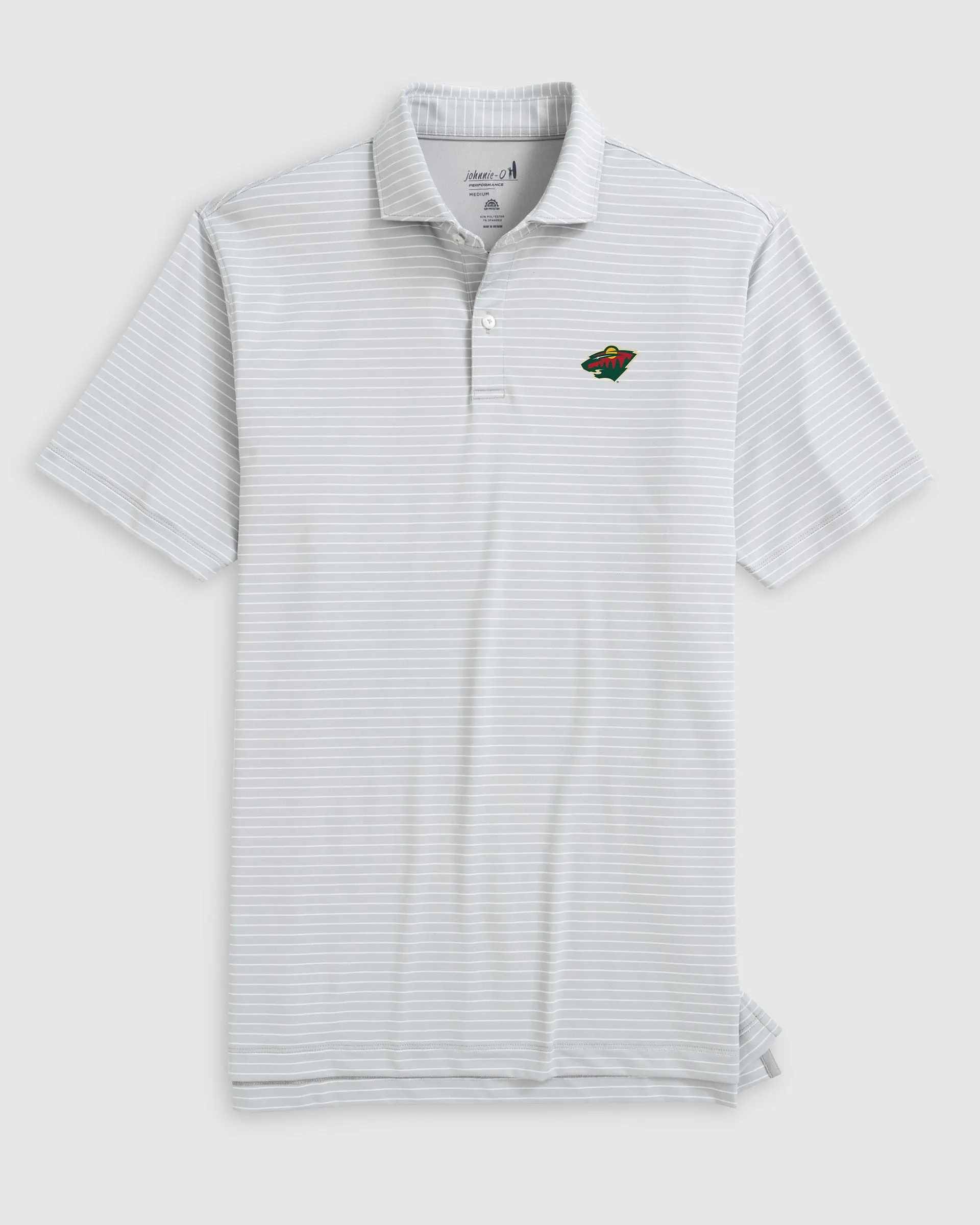 Minnesota Wild Beau Striped Performance Jersey Polo sold by Johnnie-O product image thumbnail 4