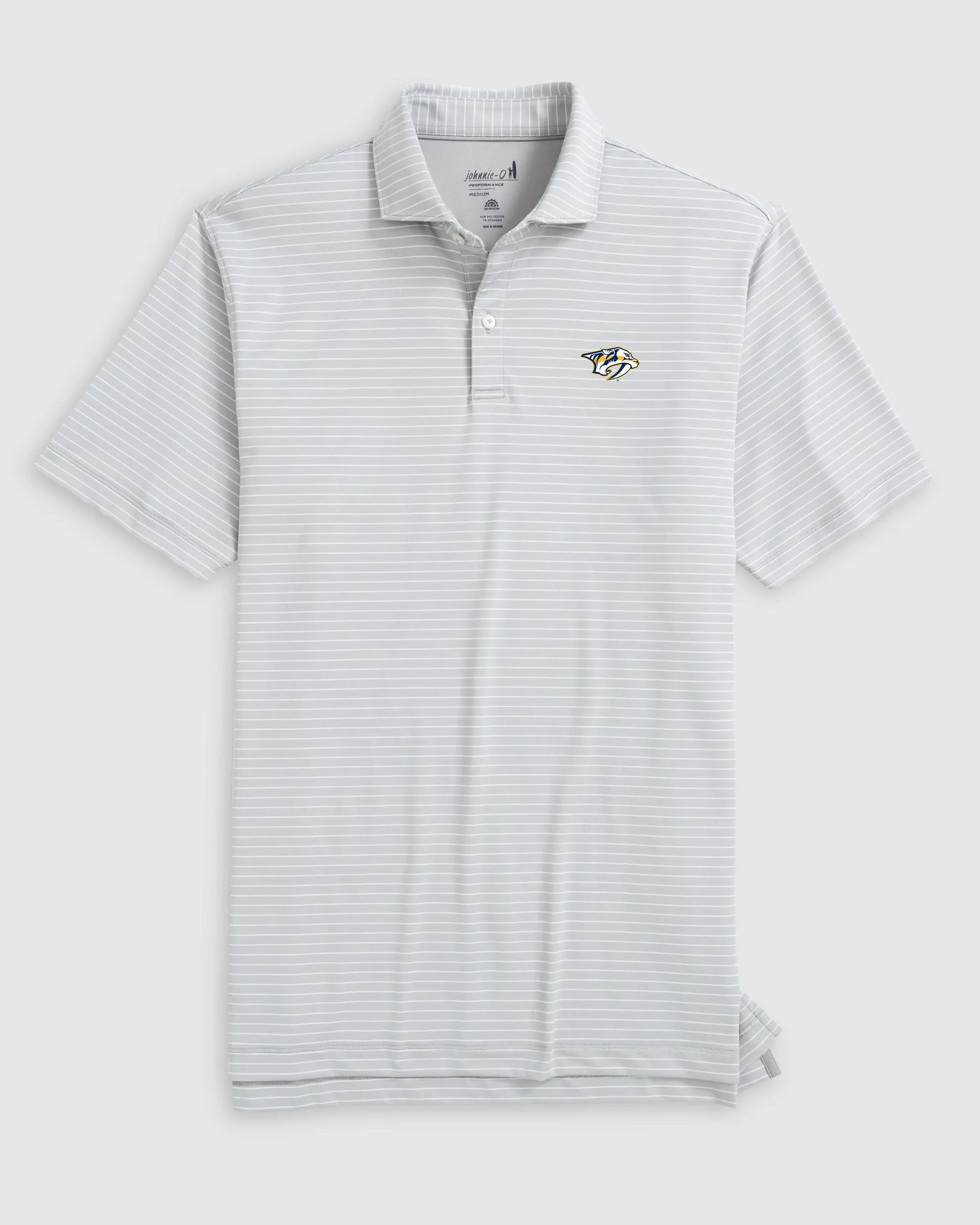 Nashville Predators Beau Striped Performance Jersey Polo sold by Johnnie-O product image thumbnail 3