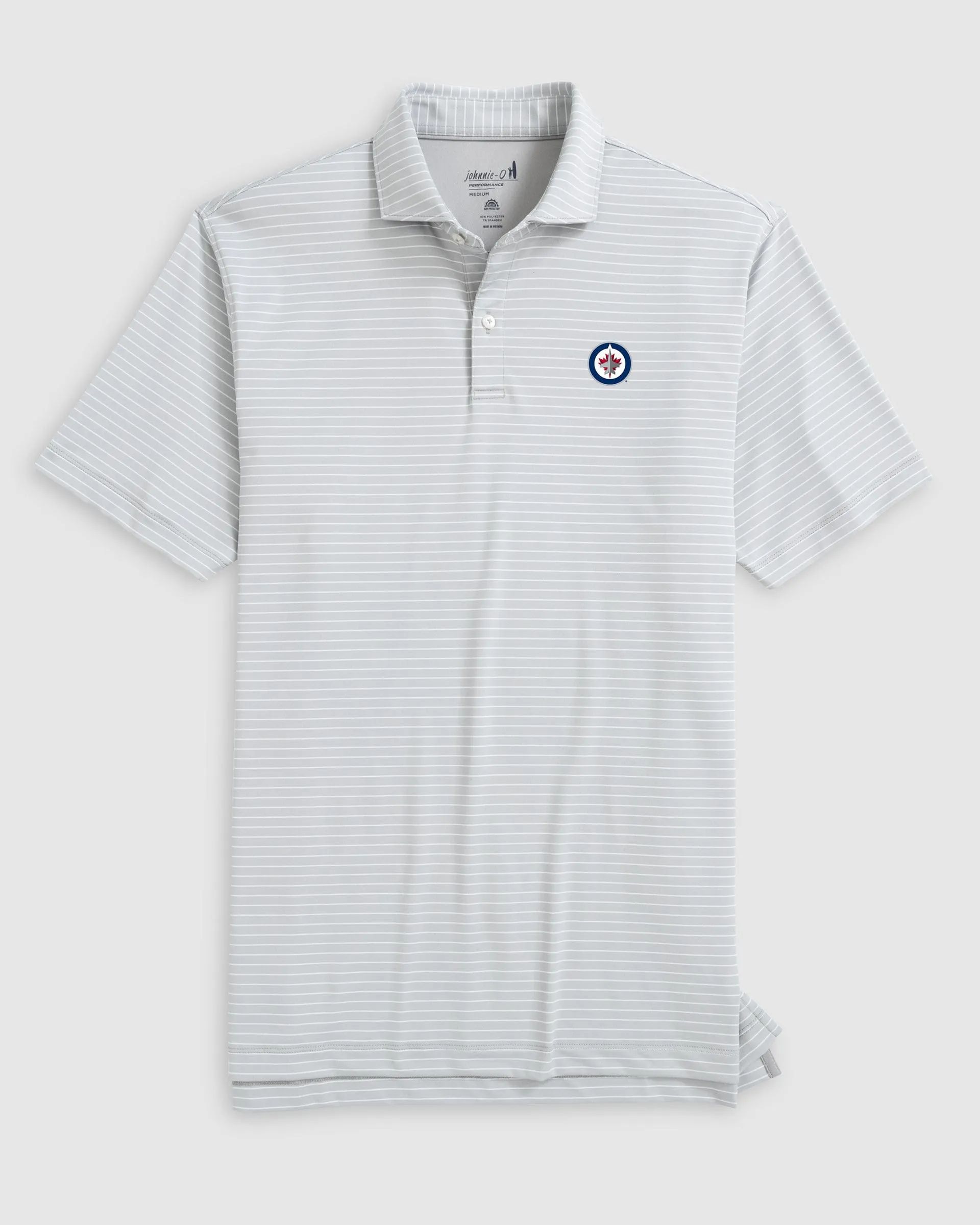 Winnipeg Jets Beau Striped Performance Jersey Polo sold by Johnnie-O product image thumbnail 4