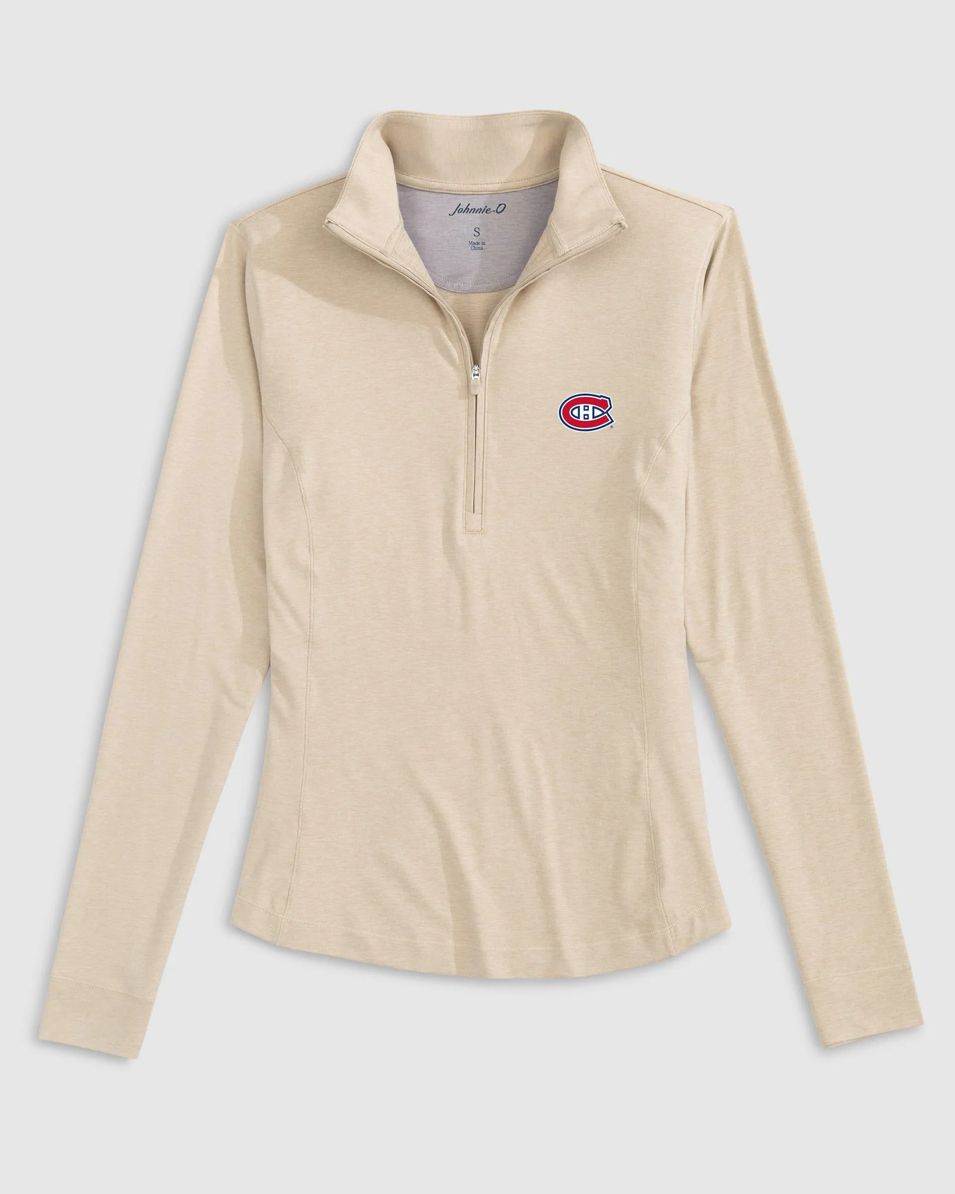 Women's Montreal Canadiens Susie Performance 1/4 Zip sold by Johnnie-O