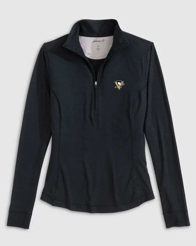 Women's Pittsburgh Penguins Susie Performance 1/4 Zip sold by Johnnie-O