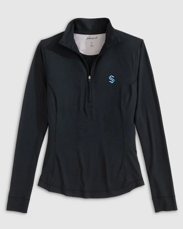 Women's Seattle Kraken Susie Performance 1/4 Zip sold by Johnnie-O