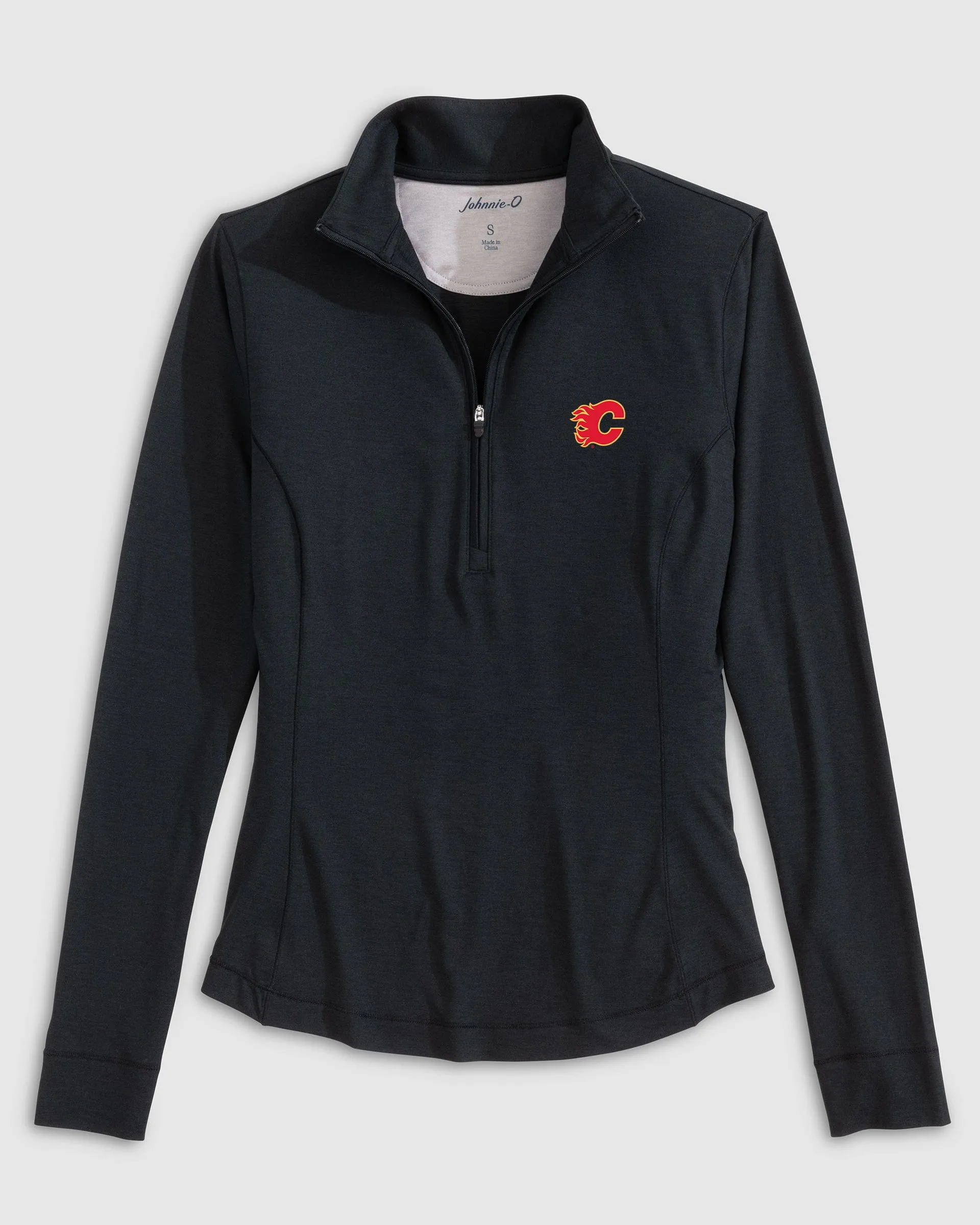 Women's Calgary Flames Susie Performance 1/4 Zip sold by Johnnie-O
