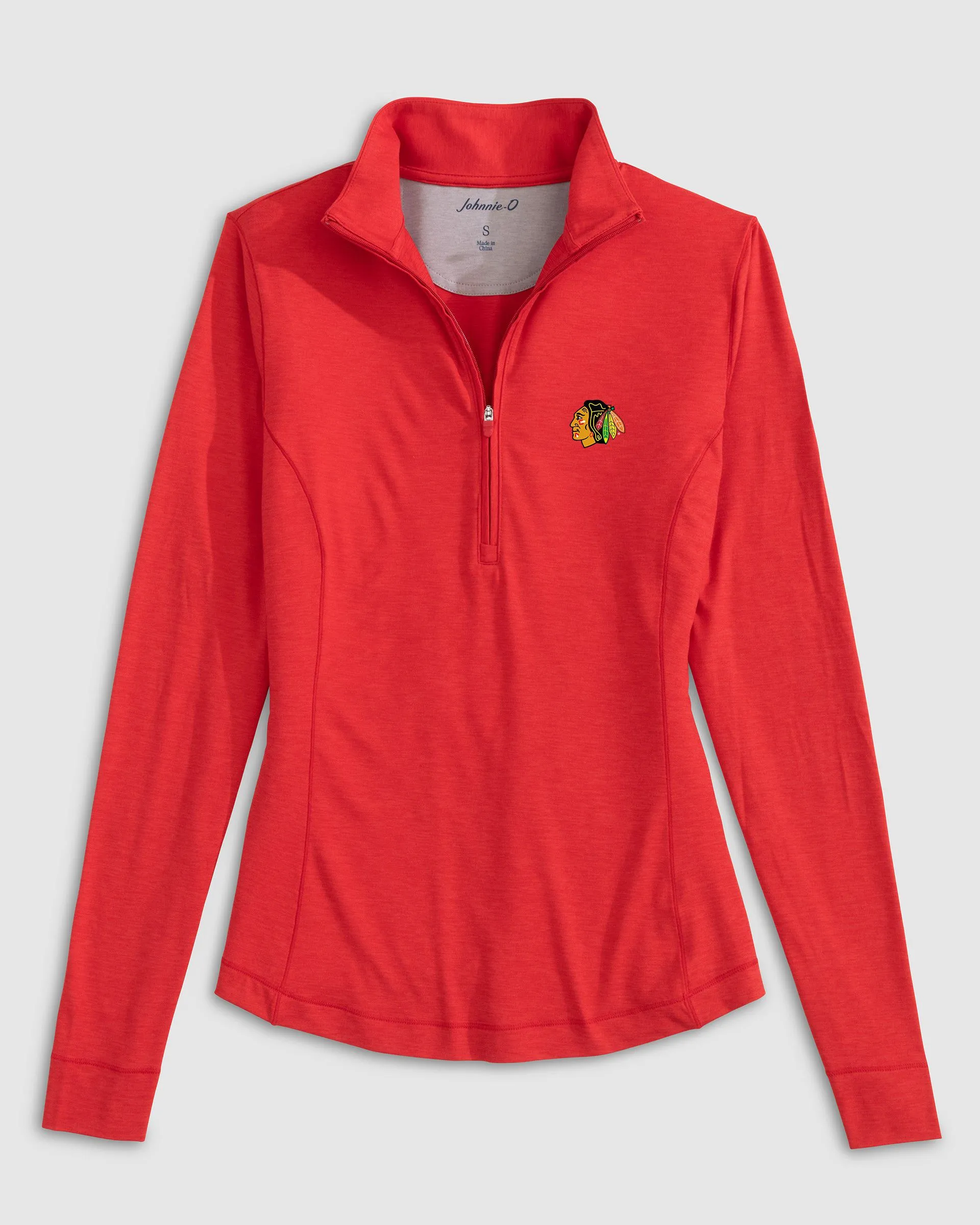 Women's Chicago Blackhawks Susie Performance 1/4 Zip sold by Johnnie-O product image thumbnail 3