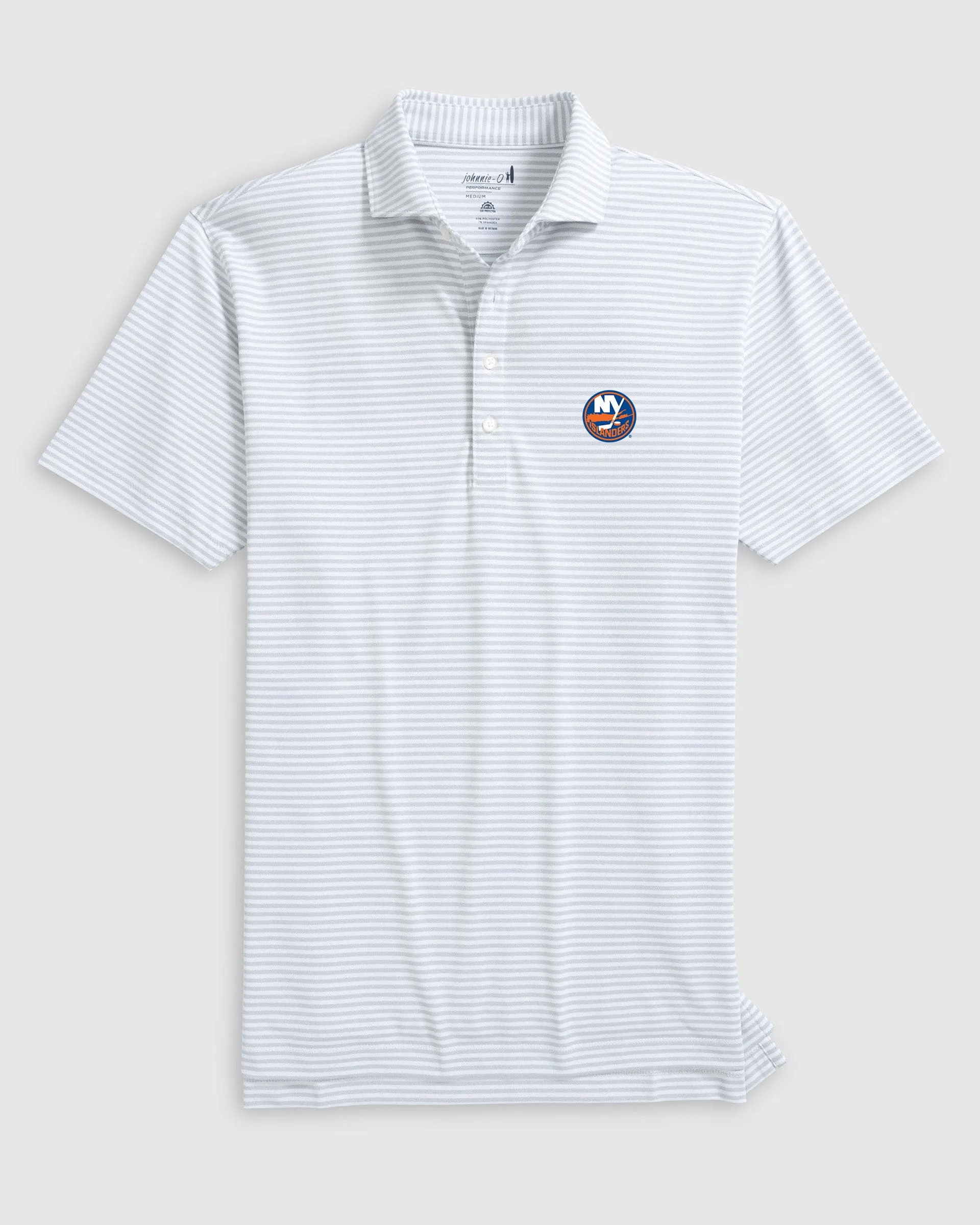 New York Islanders Stetsons Striped Performance Mesh Polo sold by Johnnie-O product image thumbnail 4