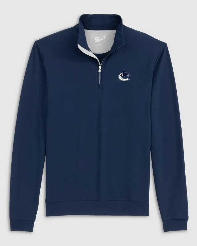 Vancouver Canucks Motion Performance 1/4 Zip Pullover sold by Johnnie-O