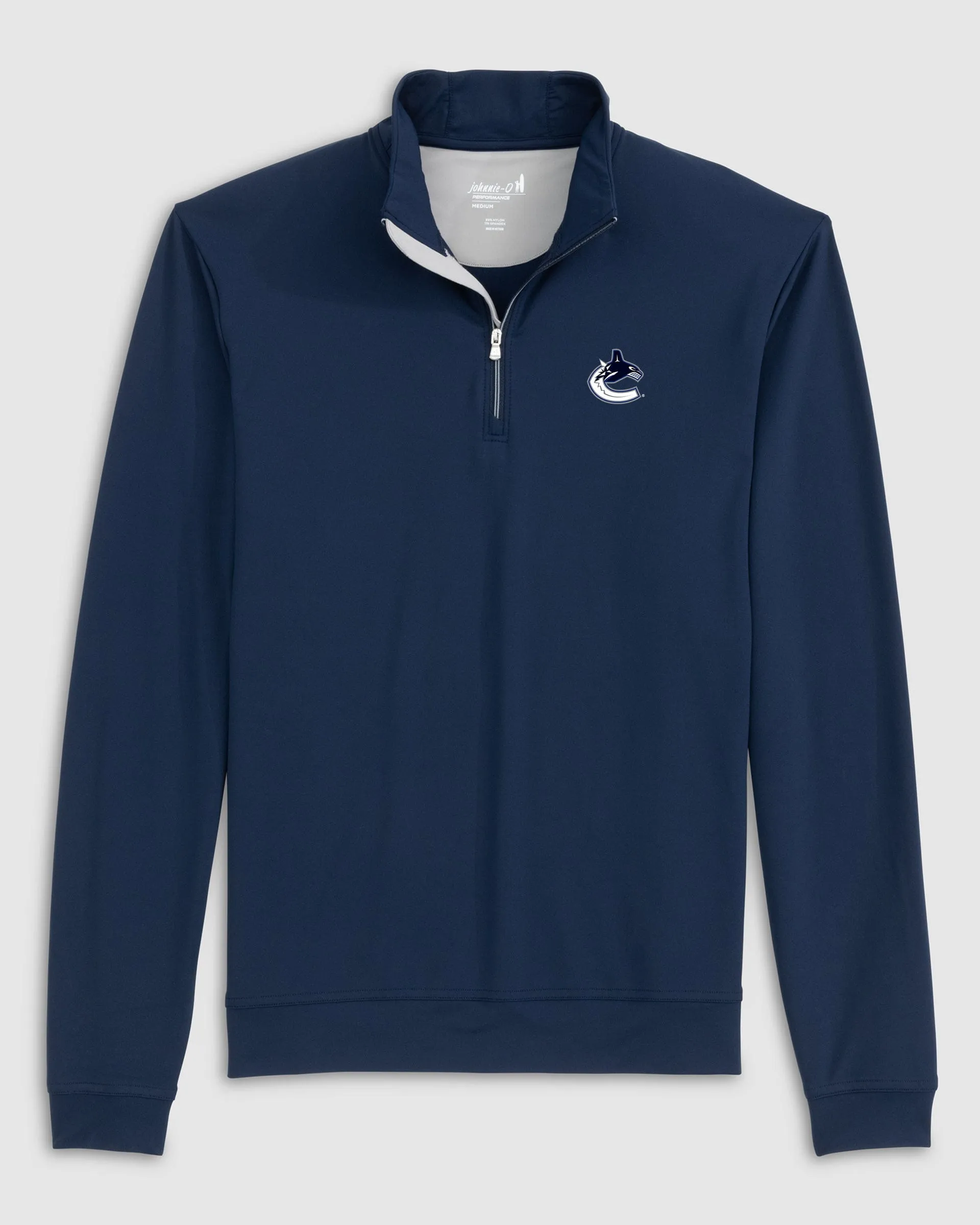 Vancouver Canucks Motion Performance 1/4 Zip Pullover sold by Johnnie-O