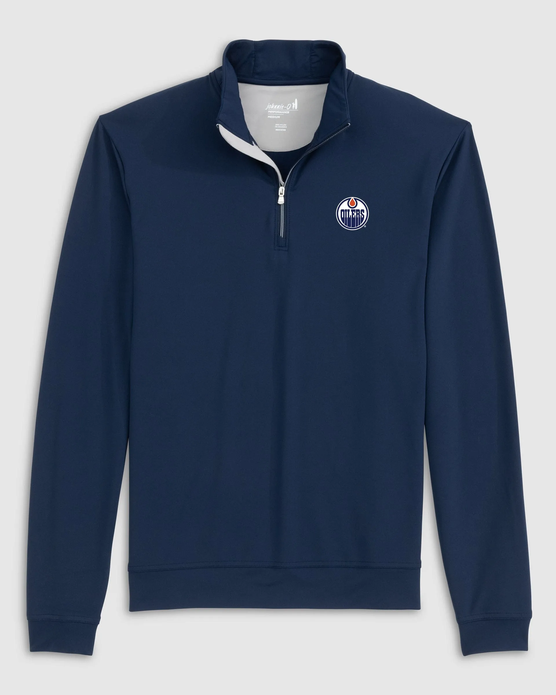 Edmonton Oilers Motion Performance 1/4 Zip Pullover sold by Johnnie-O