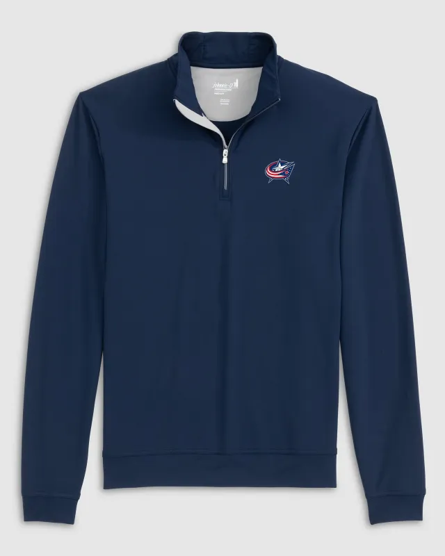 Columbus Blue Jackets Motion Performance 1/4 Zip Pullover sold by Johnnie-O