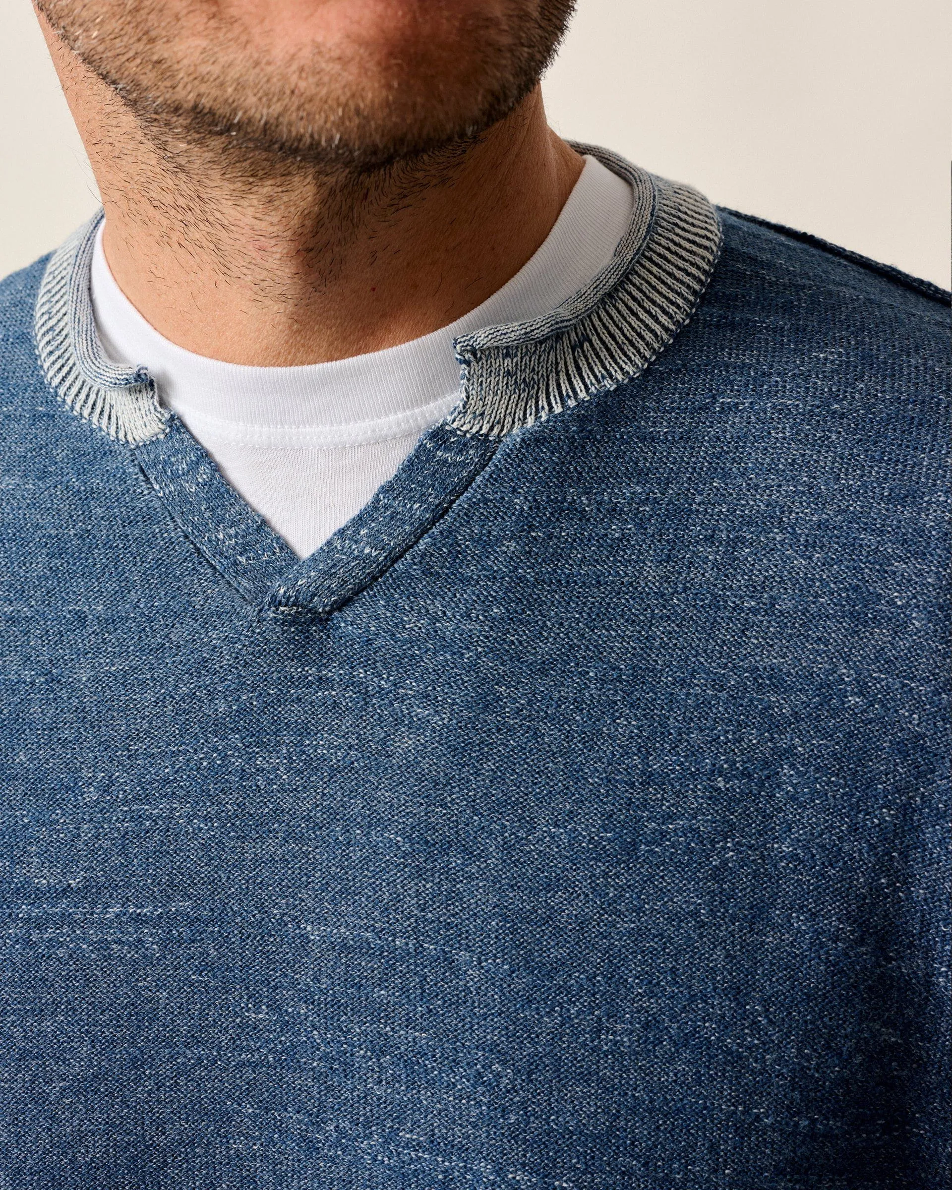 Jamesy Split Neck Cotton Sweater sold by Johnnie-O product image thumbnail 2