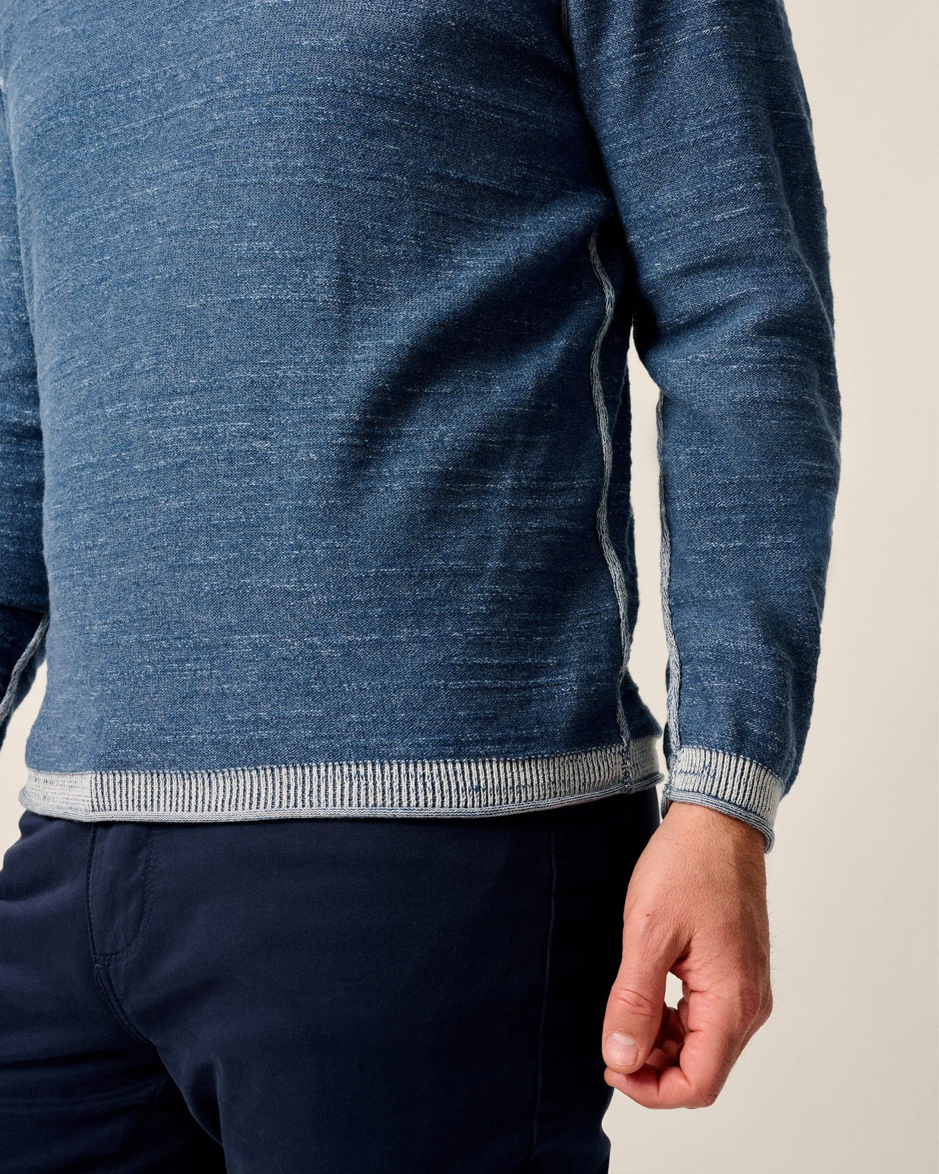 Jamesy Split Neck Cotton Sweater sold by Johnnie-O product image thumbnail 4