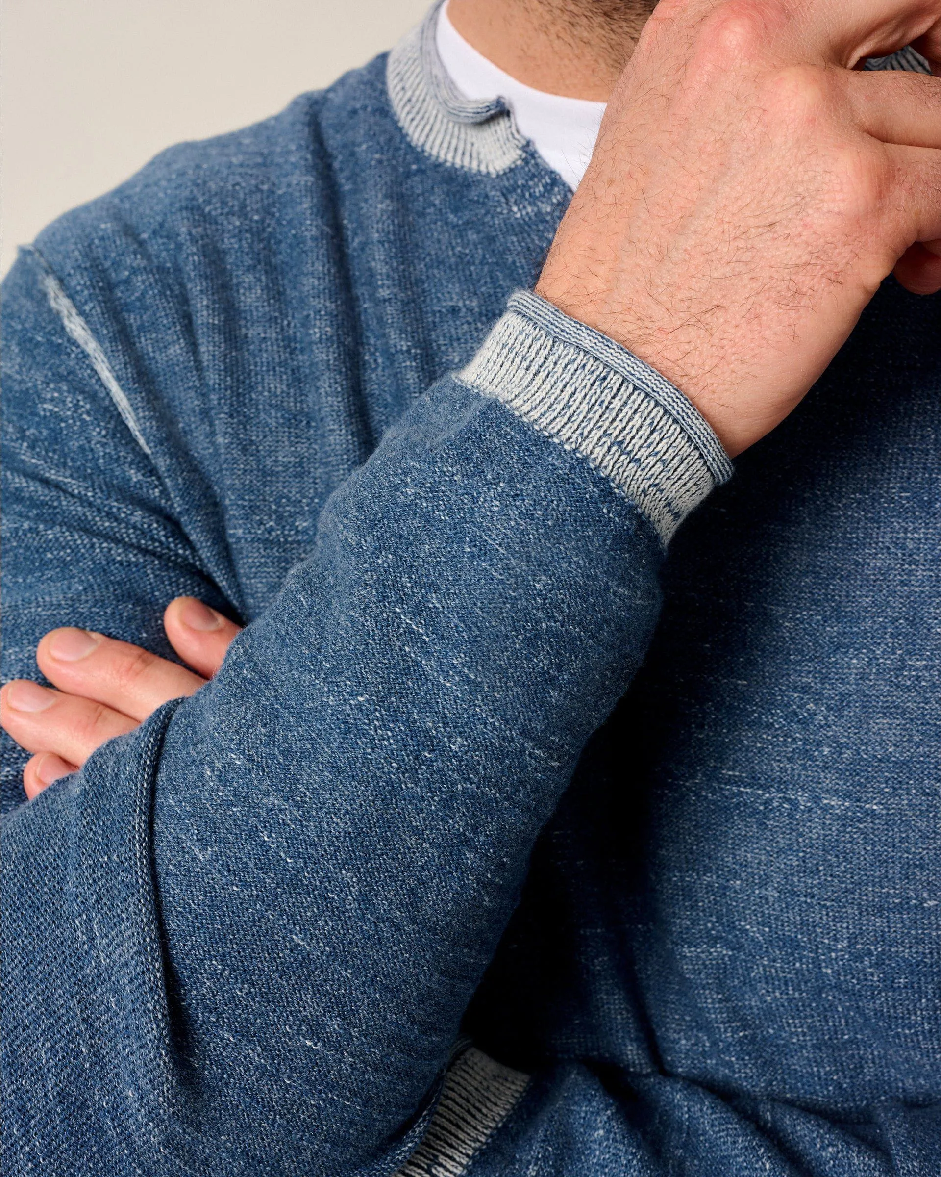 Jamesy Split Neck Cotton Sweater sold by Johnnie-O product image thumbnail 5