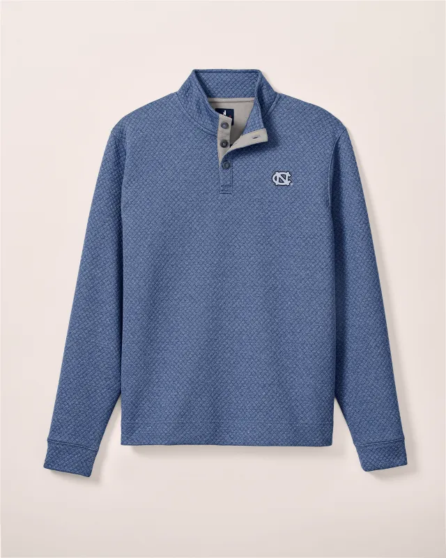 North Carolina Rockwells Diamond-Quilted Henley Pullover made by Johnnie-O