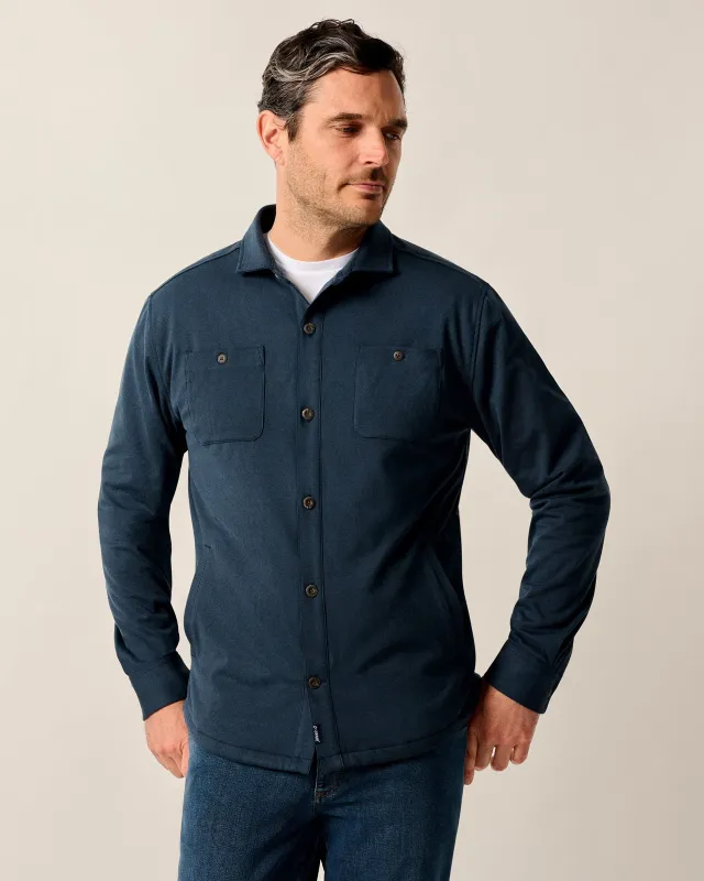 Russo Stretch Knit Shacket with PrimaLoft® sold by Johnnie-O