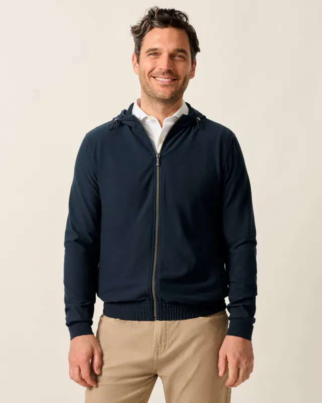 Amir Top Shelf Full-Zip Hooded Jacket made by Johnnie-O