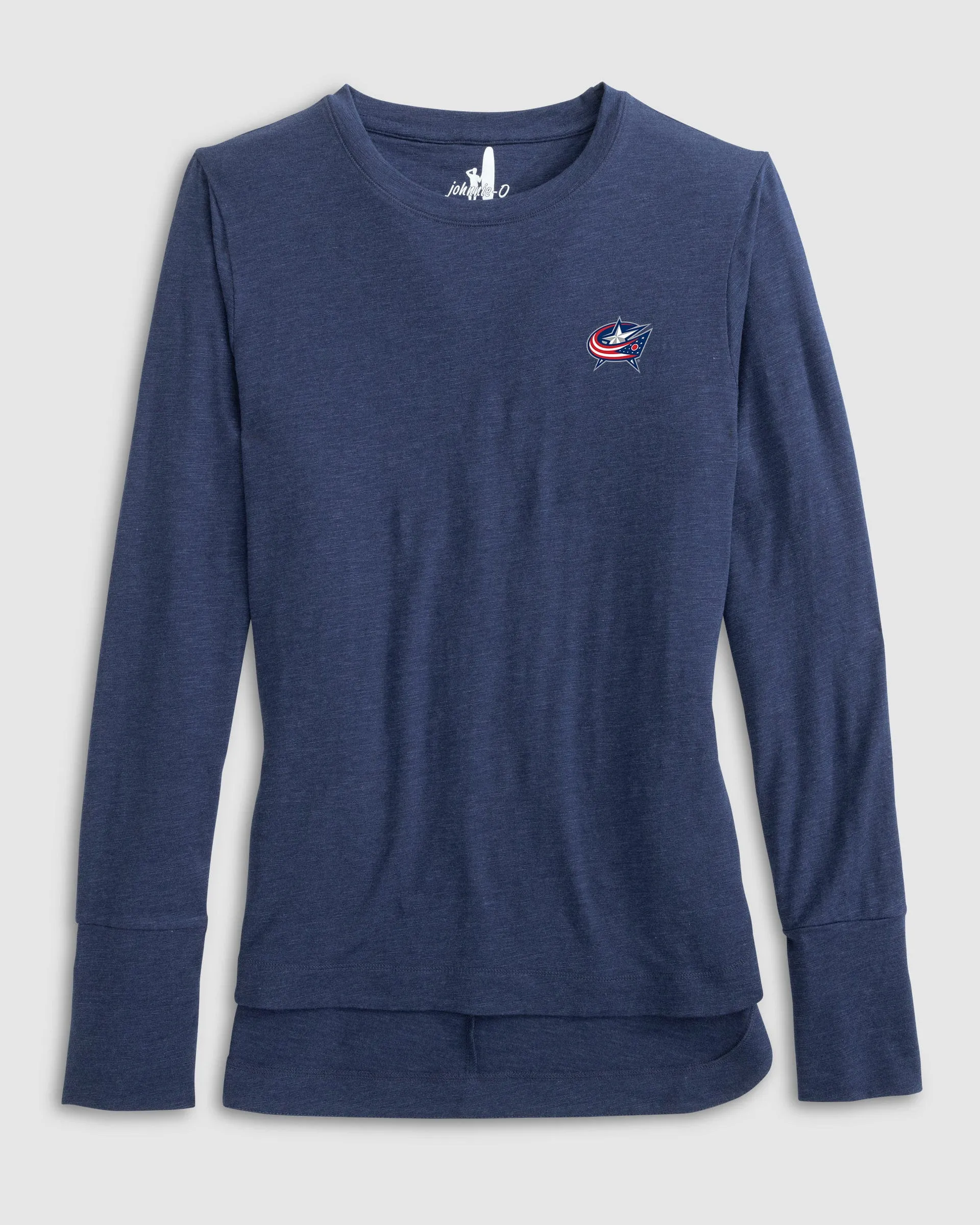 Women's Columbus Blue Jackets Valerie Long Sleeve Tee sold by Johnnie-O