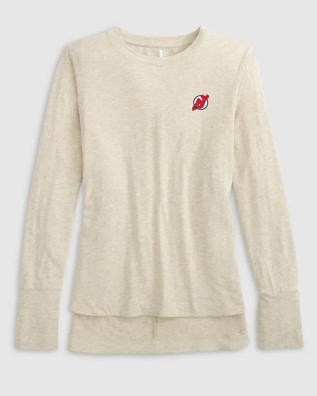 Women's New Jersey Devils Valerie Long Sleeve Tee sold by Johnnie-O