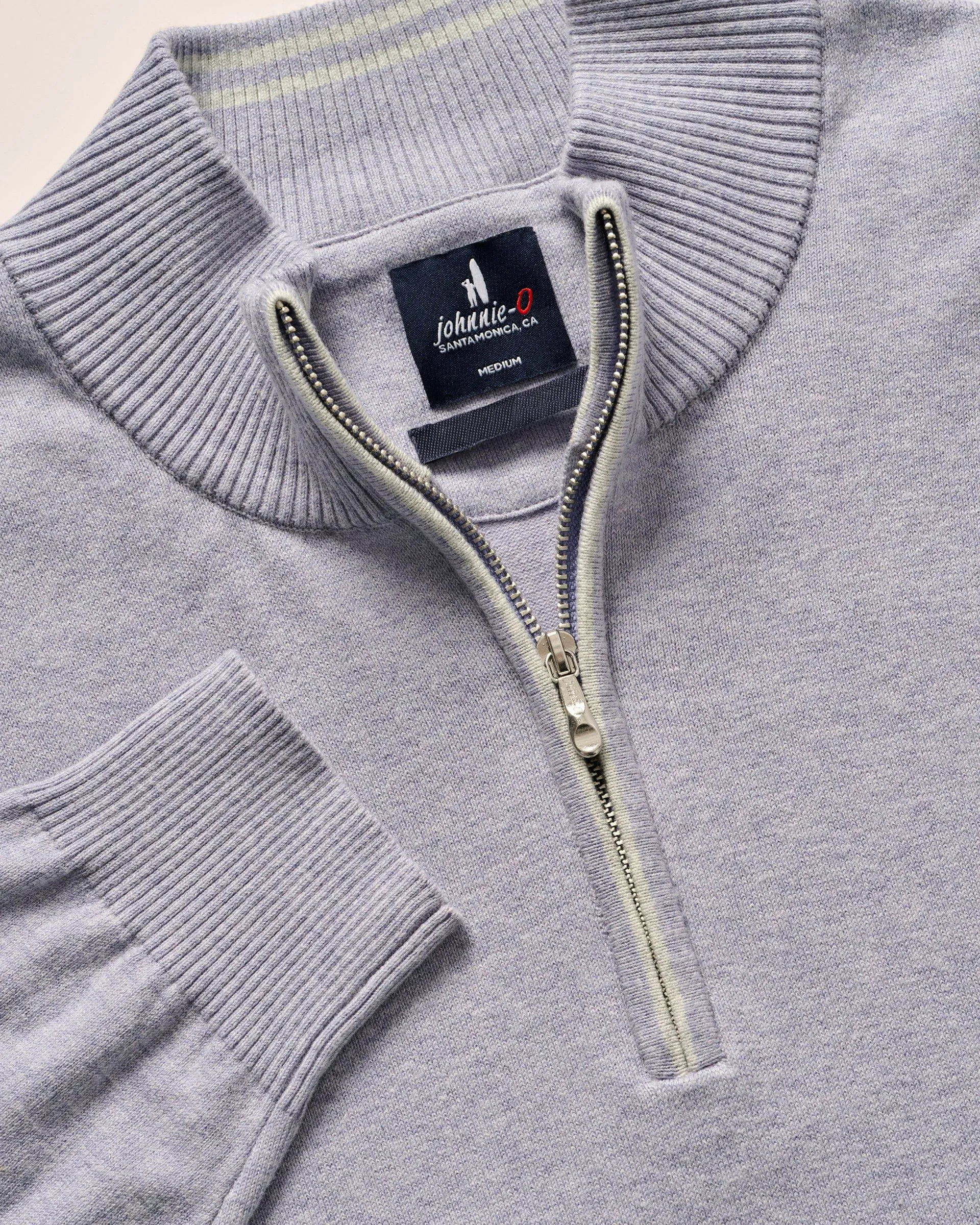 PerryGolf Desmond Plaited Cotton Blend 1/4 Zip Sweater sold by Johnnie-O product image thumbnail 3