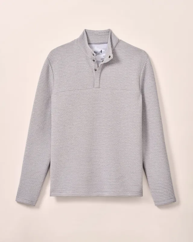 PerryGolf Benjy Heathered Henley Pullover sold by Johnnie-O