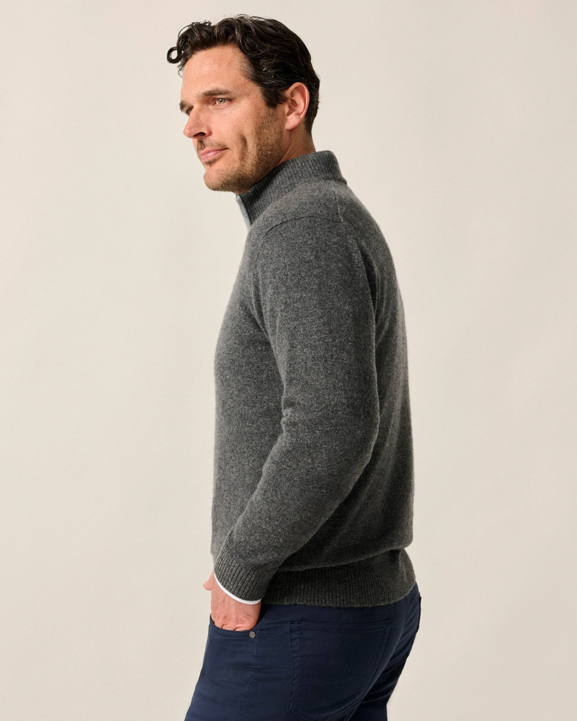 Niccolo Top Shelf Cashmere 1/4 Zip Sweater sold by Johnnie-O product image thumbnail 4