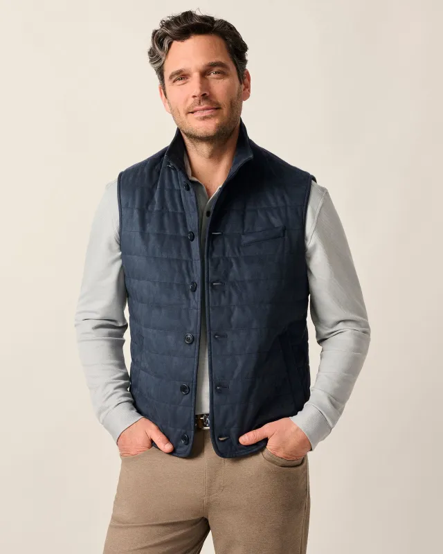 Sutter Top Shelf Quilted Puffer Vest sold by Johnnie-O