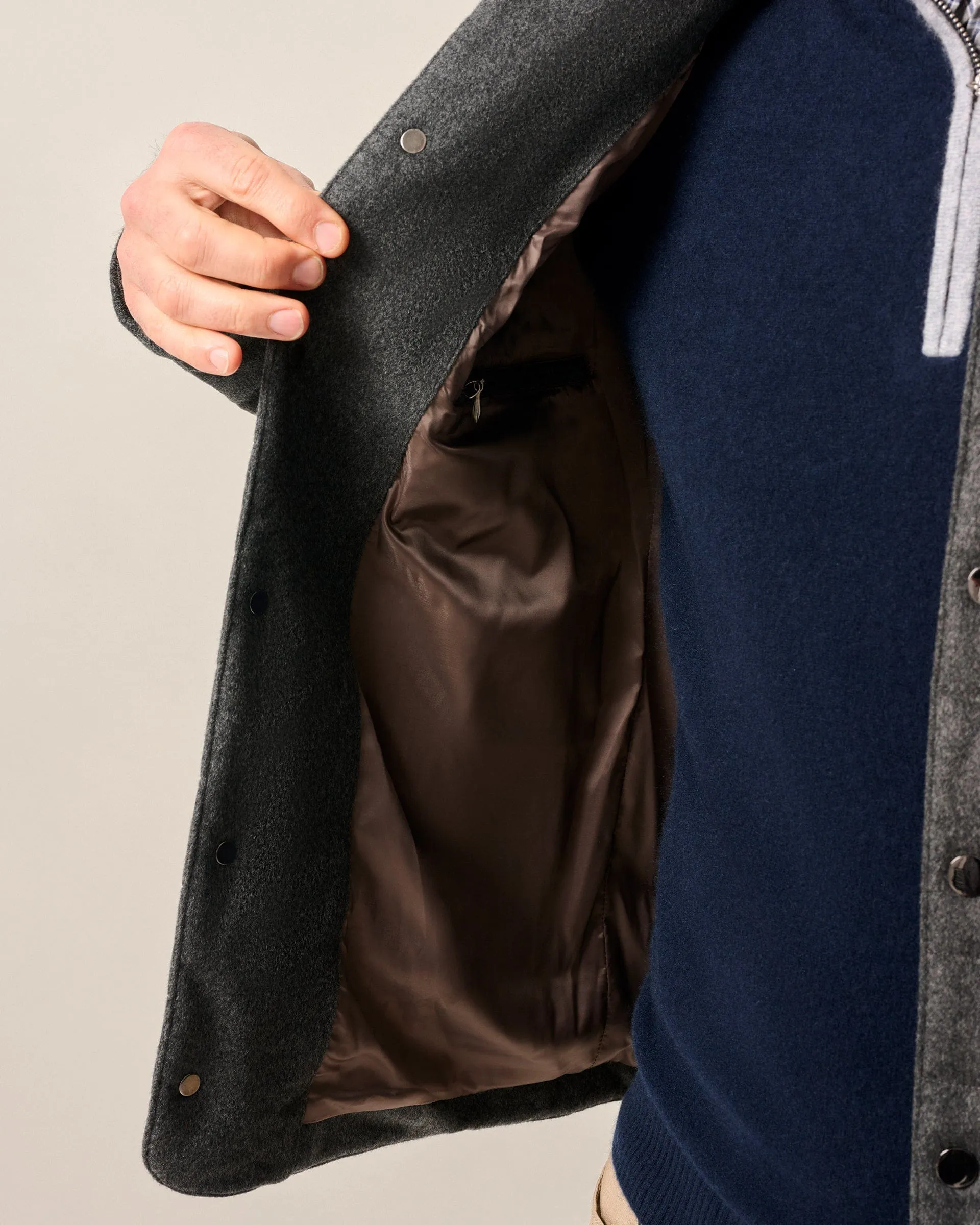 Alessio Top Shelf Quilted Wool Buttoned Jacket sold by Johnnie-O product image thumbnail 3