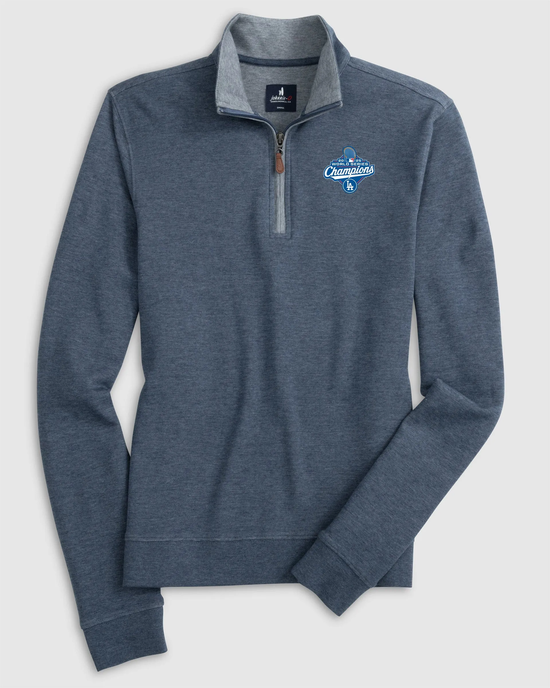 Women's Los Angeles Dodgers Sully 1/4 Zip Pullover - 2025 World Series Champions Logo sold by Johnnie-O