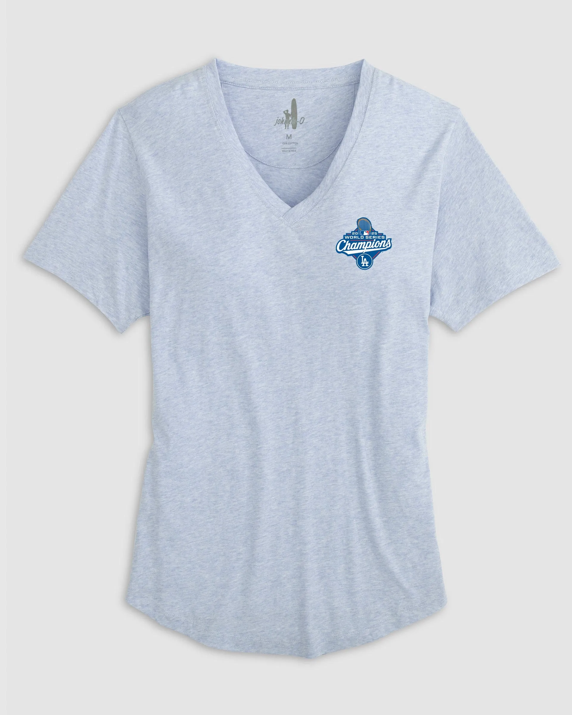 Women's Los Angeles Dodgers Merediths V-Neck T-Shirt - 2025 World Series Champions Logo sold by Johnnie-O product image thumbnail 2