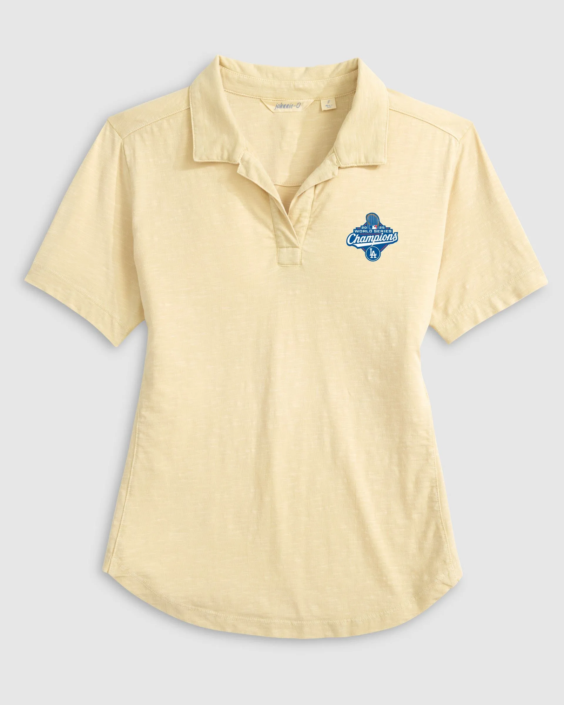 Women's Los Angeles Dodgers Coastal Wash Polo - 2025 World Series Champions Logo sold by Johnnie-O product image thumbnail 4