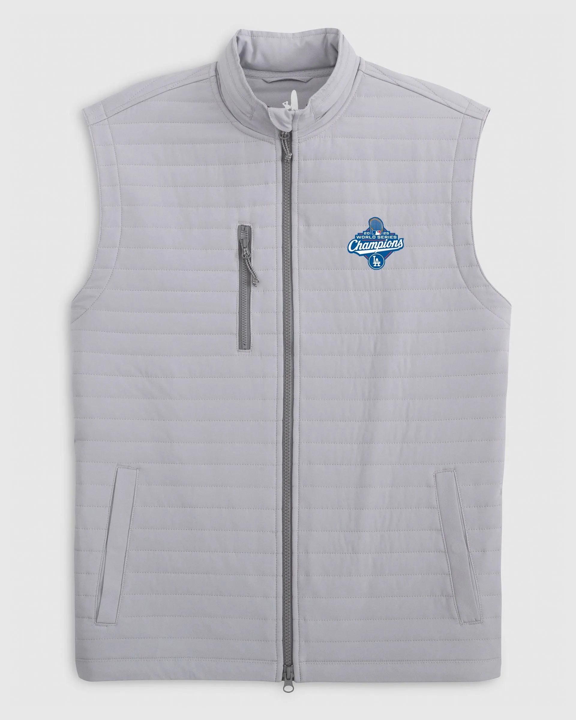 Los Angeles Dodgers Crosswind Quilted Performance Vest - 2025 World Series Champions Logo sold by Johnnie-O