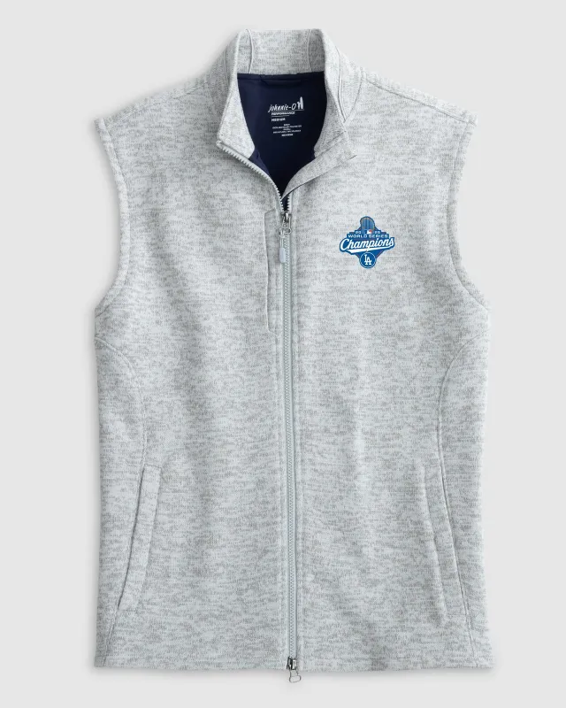 Los Angeles Dodgers Denalis Performance Fleece Vest - 2025 World Series Champions Logo sold by Johnnie-O
