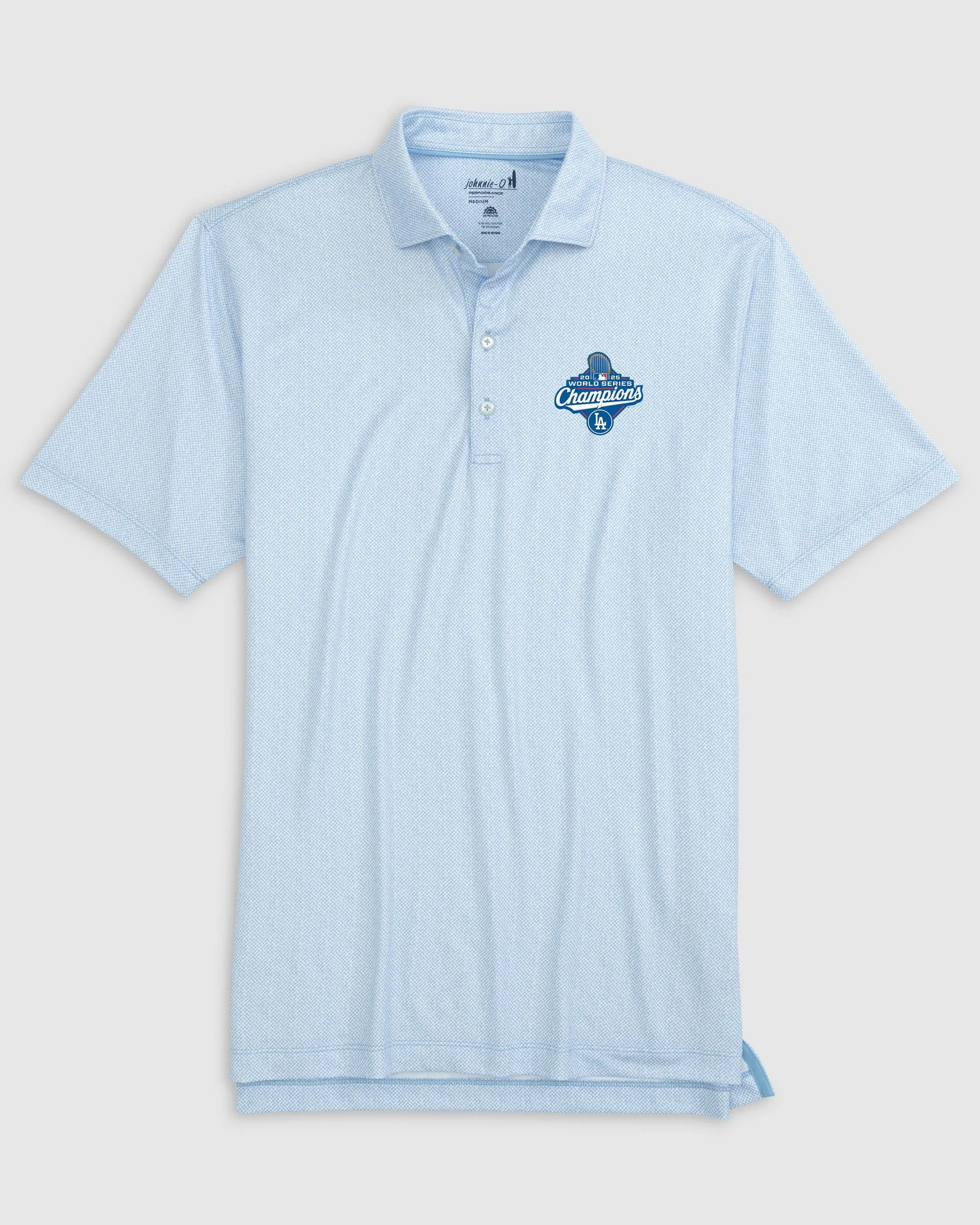 Los Angeles Dodgers Hinson Jersey Performance Polo - 2025 World Series Champions Logo sold by Johnnie-O product image thumbnail 2