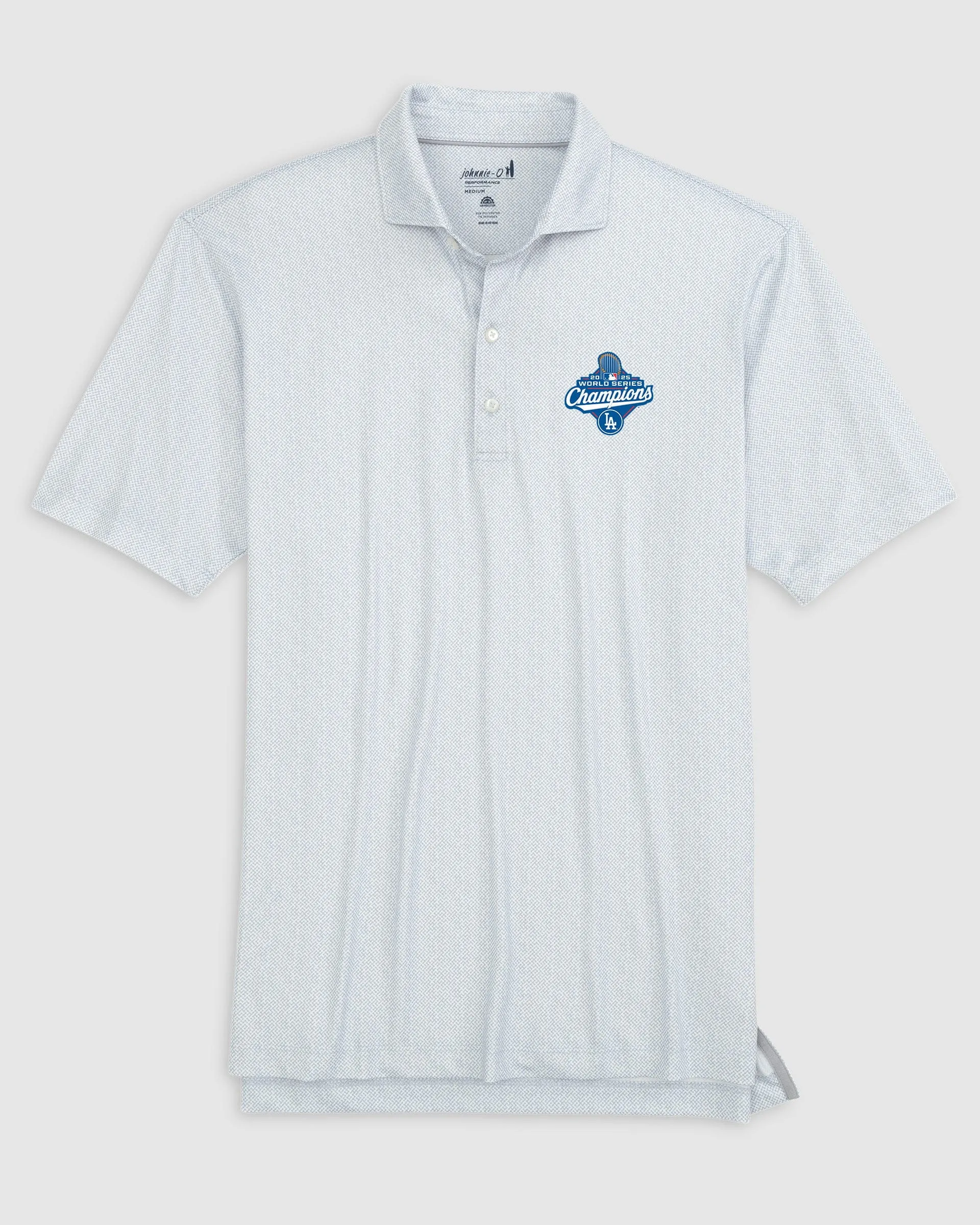 Los Angeles Dodgers Hinson Jersey Performance Polo - 2025 World Series Champions Logo sold by Johnnie-O product image thumbnail 3