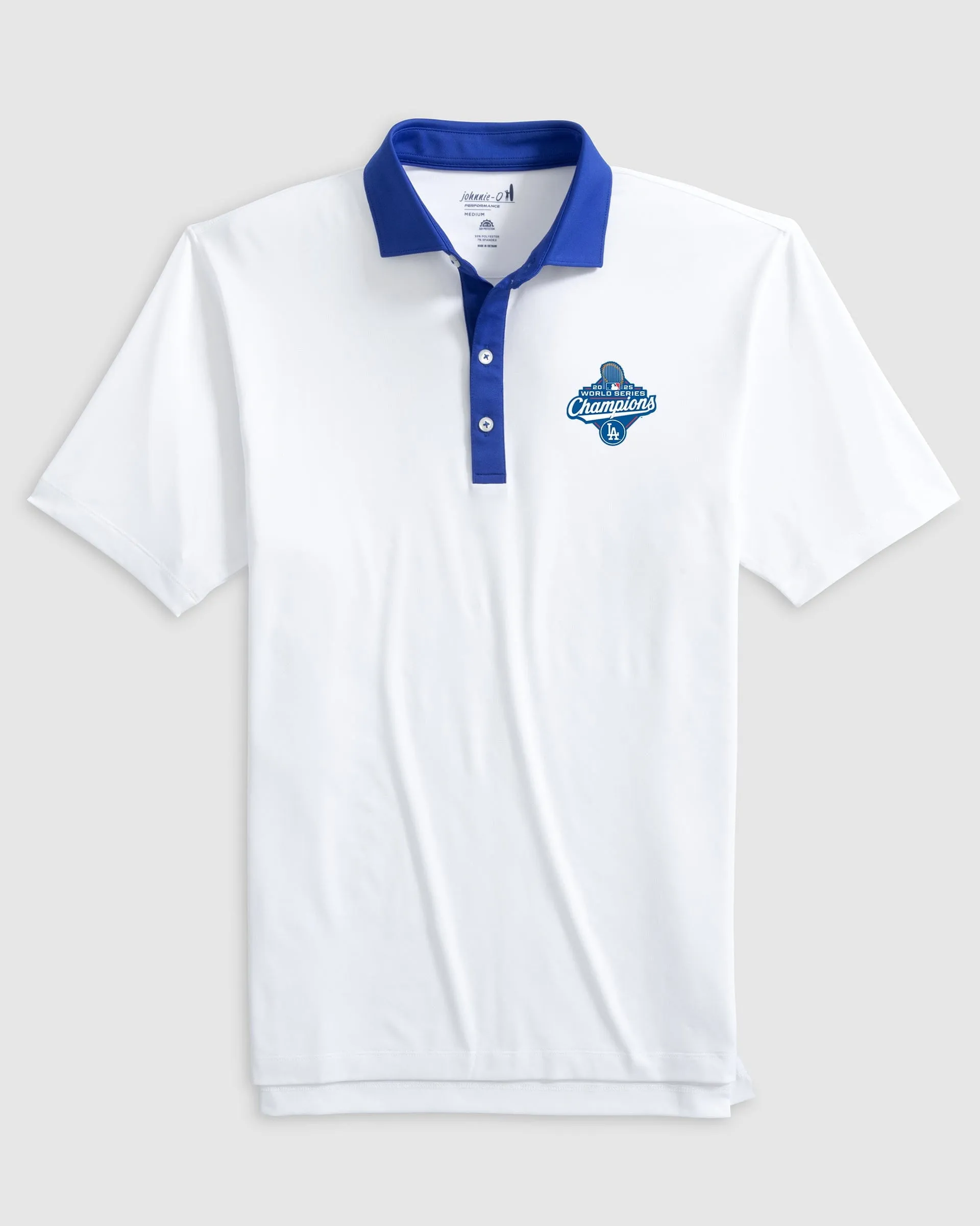 Los Angeles Dodgers Ramos Performance Jersey Polo - 2025 World Series Champions Logo sold by Johnnie-O