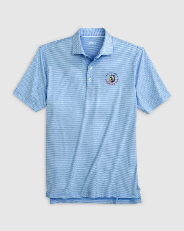 126th U.S. Open Lyndonn Striped Performance Jersey Polo sold by Johnnie-O