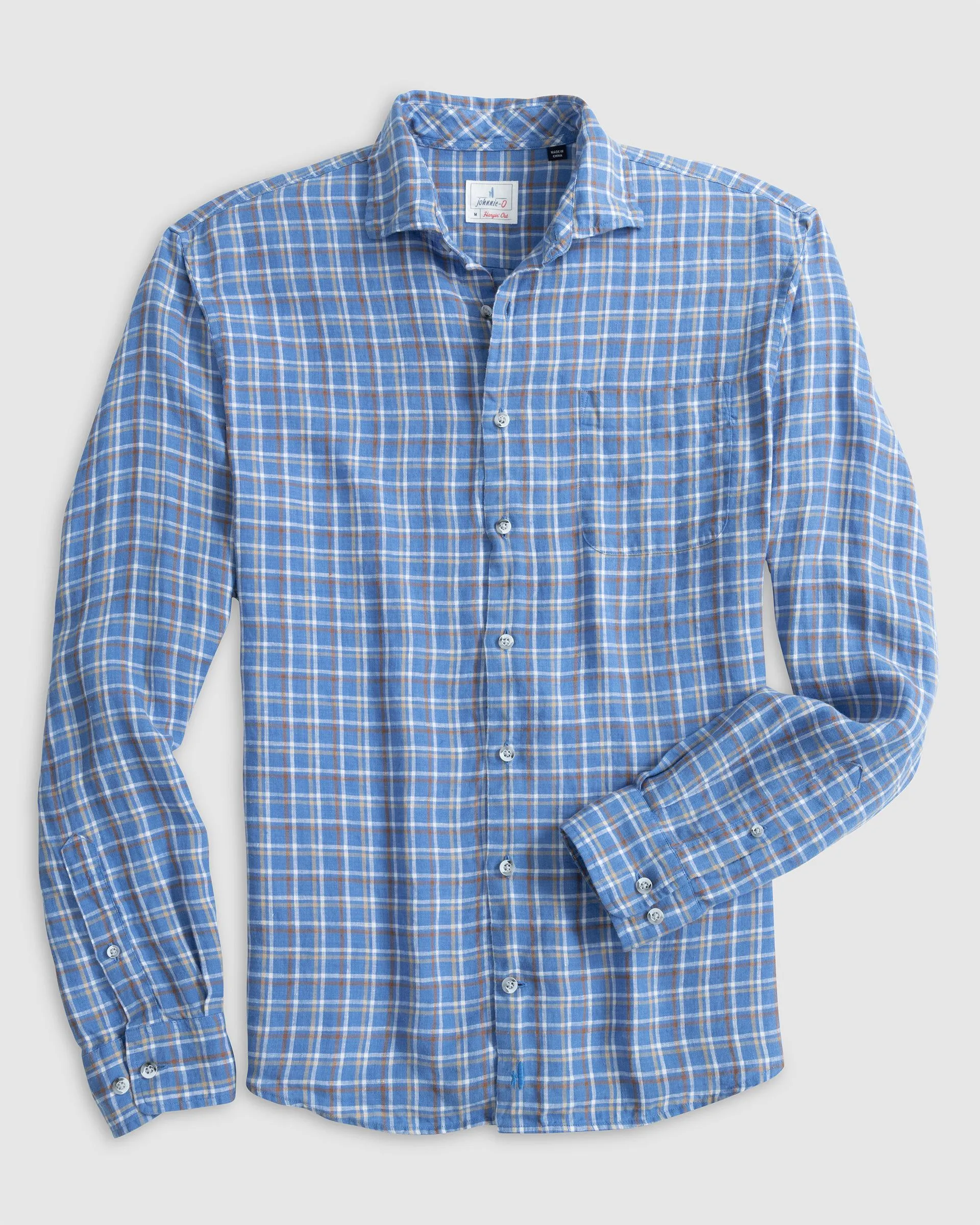 Hangin' Out Linen Button Up Shirt - Omar sold by Johnnie-O product image thumbnail 3