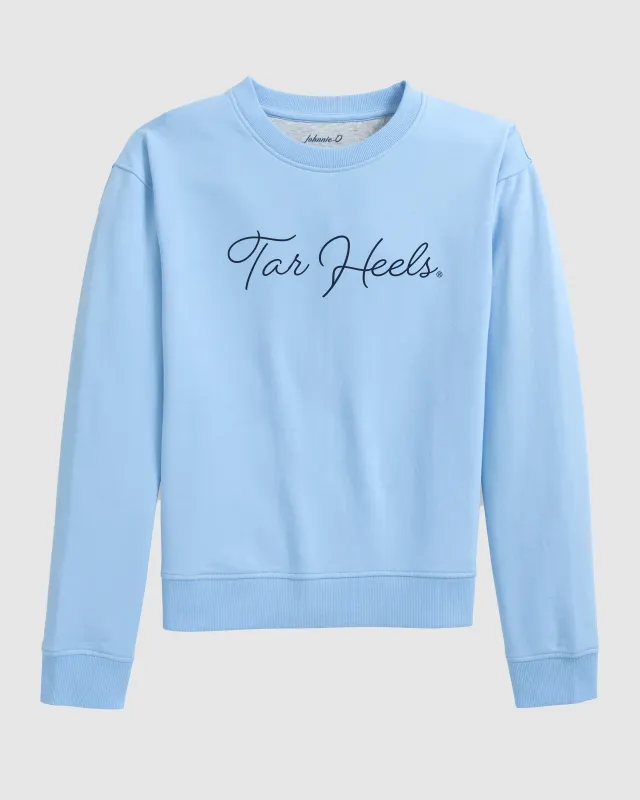 Women's University of North Carolina Penny Crewneck Sweatshirt - Large Script Logo sold by Johnnie-O