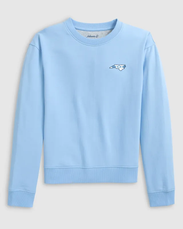 Women's University of North Carolina Penny Crewneck Sweatshirt - Argyle Logo sold by Johnnie-O