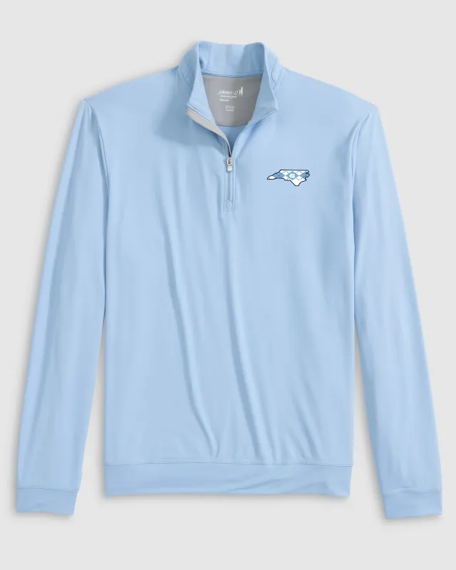 University of North Carolina Motion Performance 1/4 Zip Pullover - Argyle Logo sold by Johnnie-O