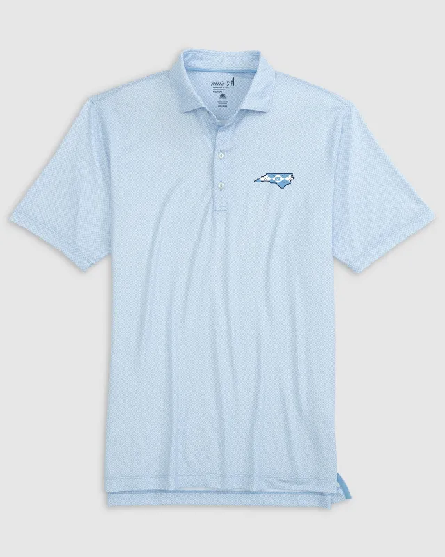 University of North Carolina Hinson Performance Jersey Polo - Argyle Logo sold by Johnnie-O