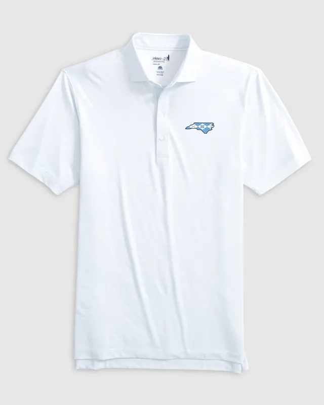 University of North Carolina Slade Performance Jersey Polo - Argyle Logo sold by Johnnie-O