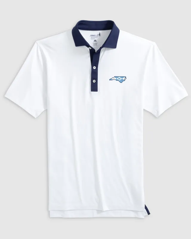 University of North Carolina Ramos Performance Jersey Polo - Argyle Logo sold by Johnnie-O