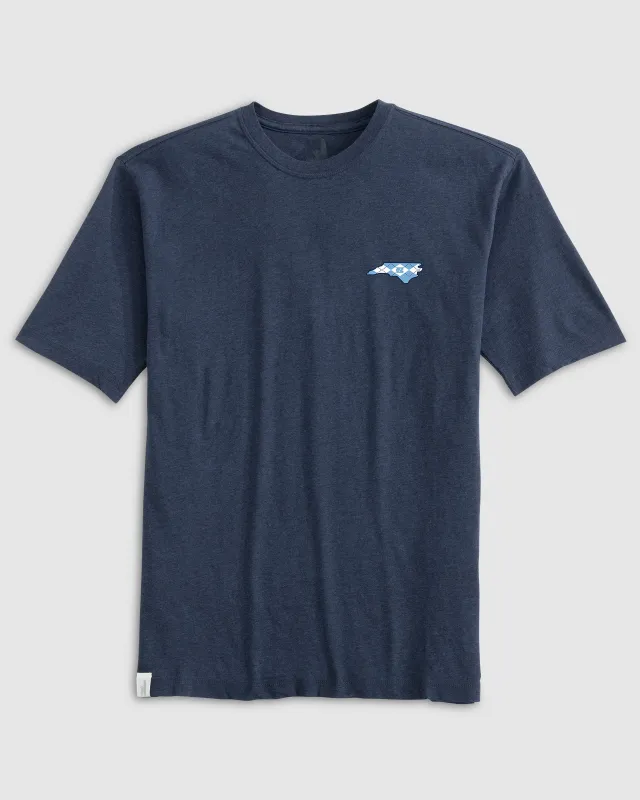 University of North Carolina Heathered Spencer T-Shirt - Argyle Logo sold by Johnnie-O