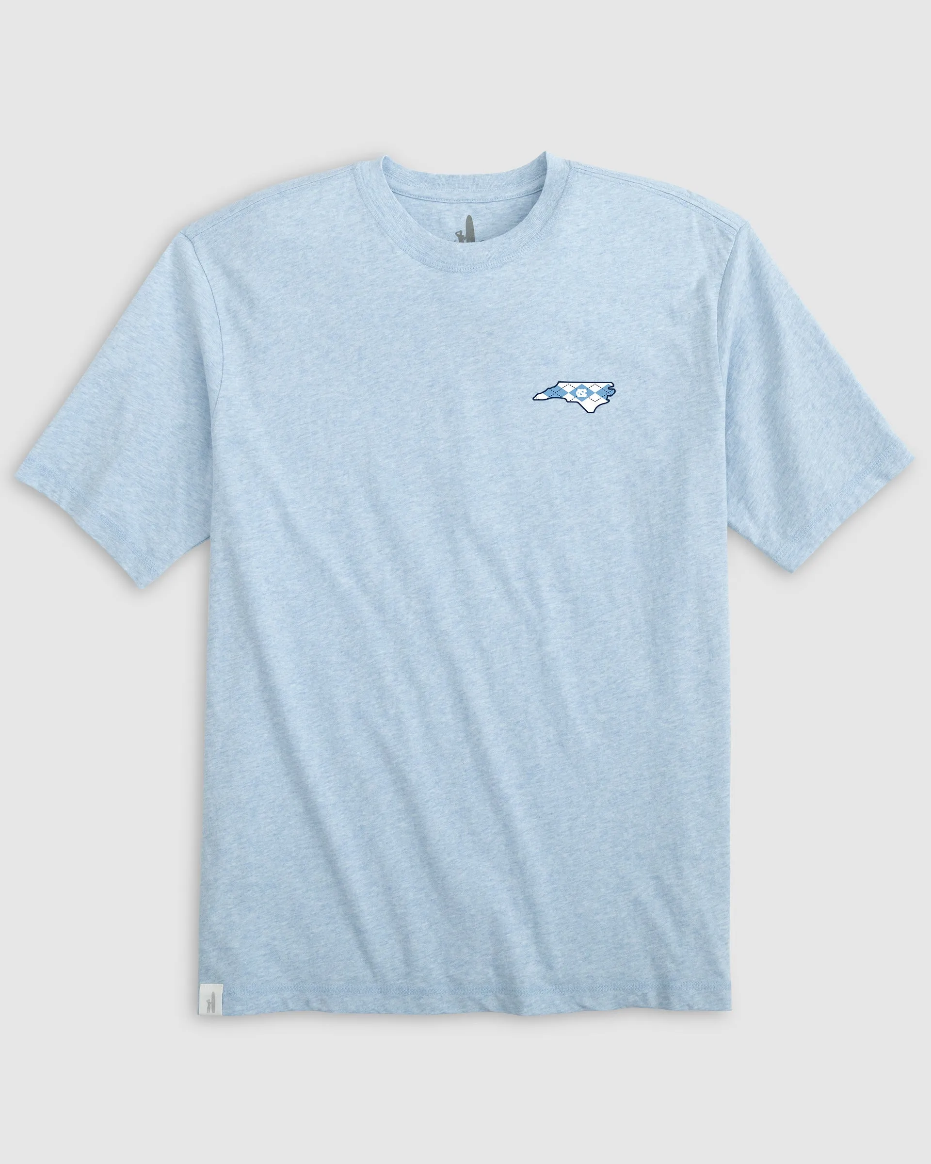 University of North Carolina Heathered Spencer T-Shirt - Argyle Logo sold by Johnnie-O product image thumbnail 2