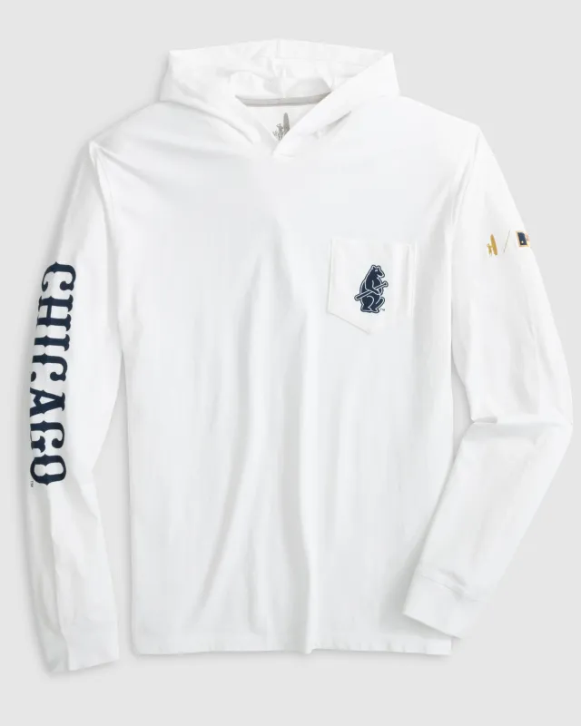 Chicago Cubs Cooperstown T-Shirt Hoodie made by Johnnie-O
