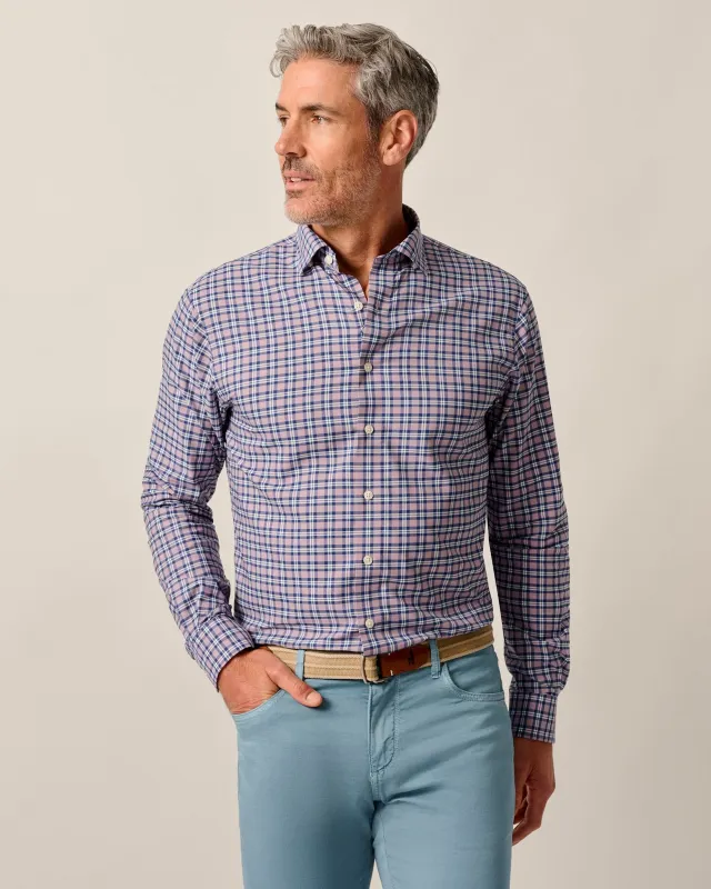 Featherweight Performance Button Down Shirt - Mayes sold by Johnnie-O