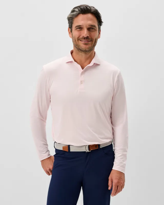 Featherweight Long Sleeve Performance Polo - Swing sold by Johnnie-O